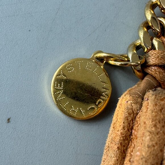 Stella McCartney Falabella Chain-link Detail Brown Leather Long Wallet - Picture 4 of 15